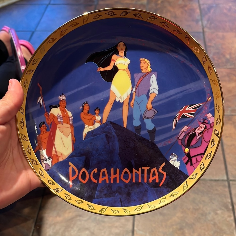 Pocahontas collectible plate